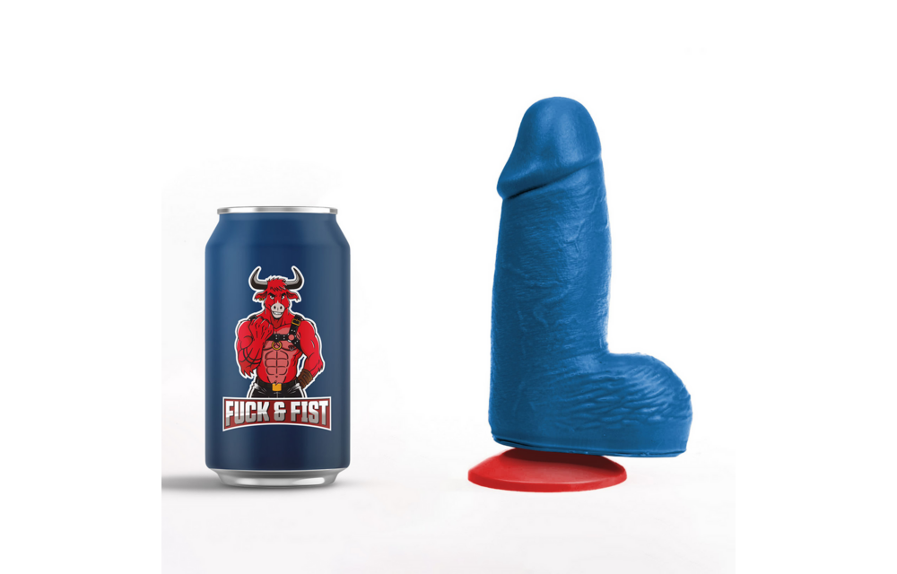 Dagr S - Realistische Dikke Dildo met Ballen - 4,5 / 11,5 cm - Blauw