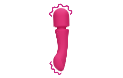 Prestone Pink: Ultraweicher doppelseitiger Vibrator aus Silikon