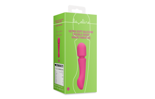 Prestone Pink: Ultraweicher doppelseitiger Vibrator aus Silikon