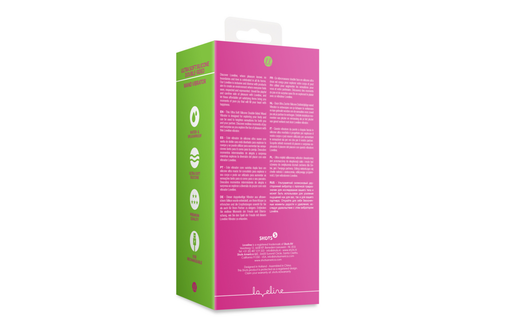 Prestone Pink: Ultraweicher doppelseitiger Vibrator aus Silikon