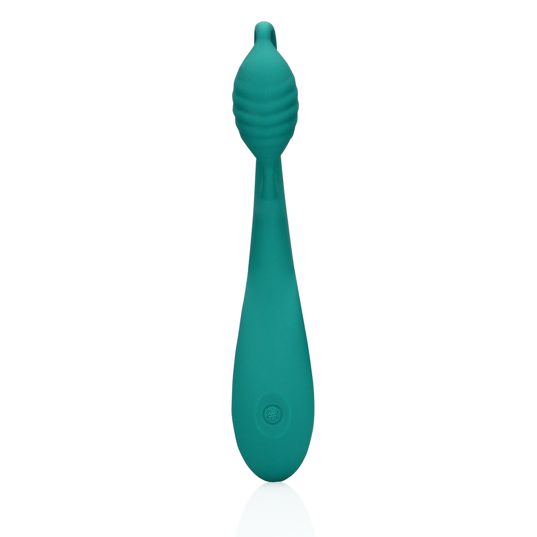 G-Spot Vibrator met Parels Blauw Groen - Loveline by Shots