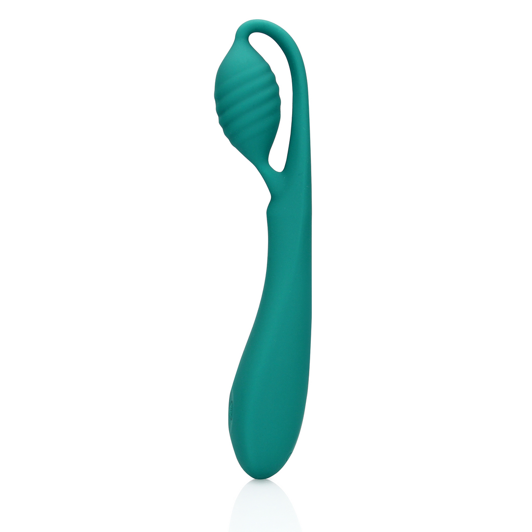 G-Spot Vibrator met Parels Blauw Groen - Loveline by Shots
