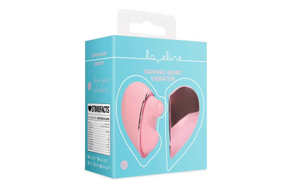 Tapping Heart Vibrator Pink Arabesque - Intense Pleasure