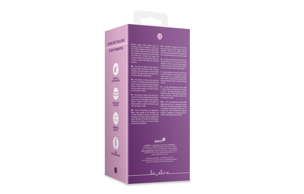 Ultra-soft purple silicone G-spot vibrator – Loveline