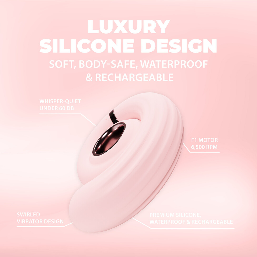 Tourner Roze Swirl vibrator - Elegant, stil & krachtig