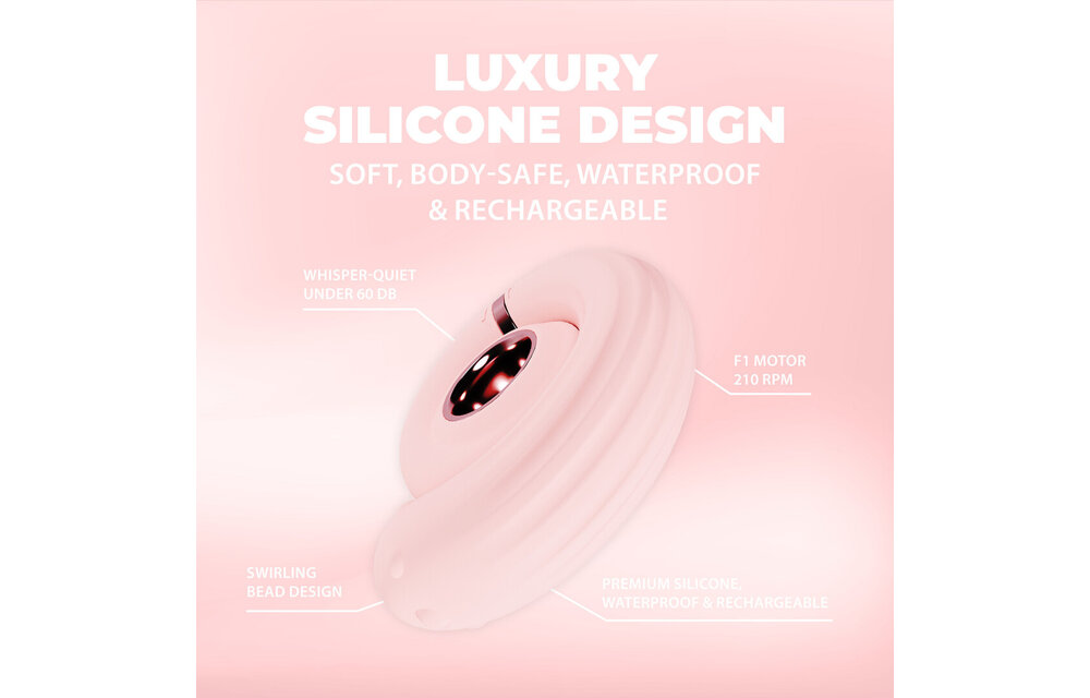 Perles Drehbare Perlen Swirl Pink | Luxuriöses & leises Vergnügen