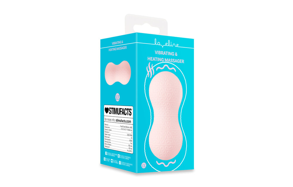 Vibrating and heating massager Pink - Relaxation & Care