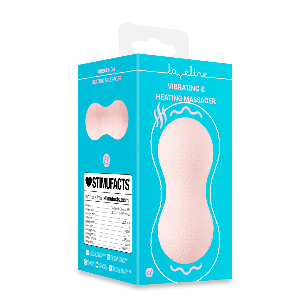 Vibrating and heating massager Pink - Relaxation & Care