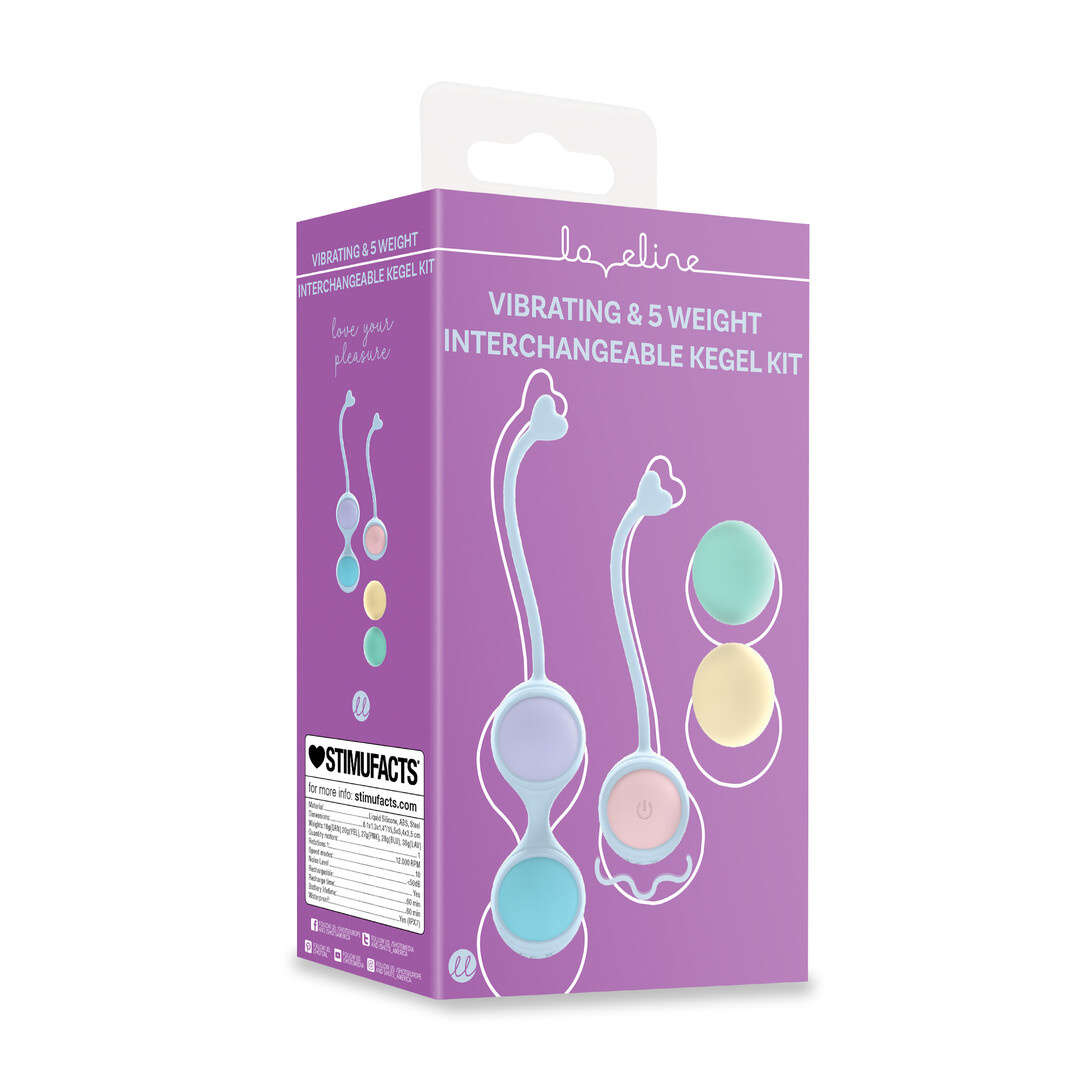 Vibrierendes Kegel-Set mit 5 Gewichten – Komfort & Kontrolle Lila