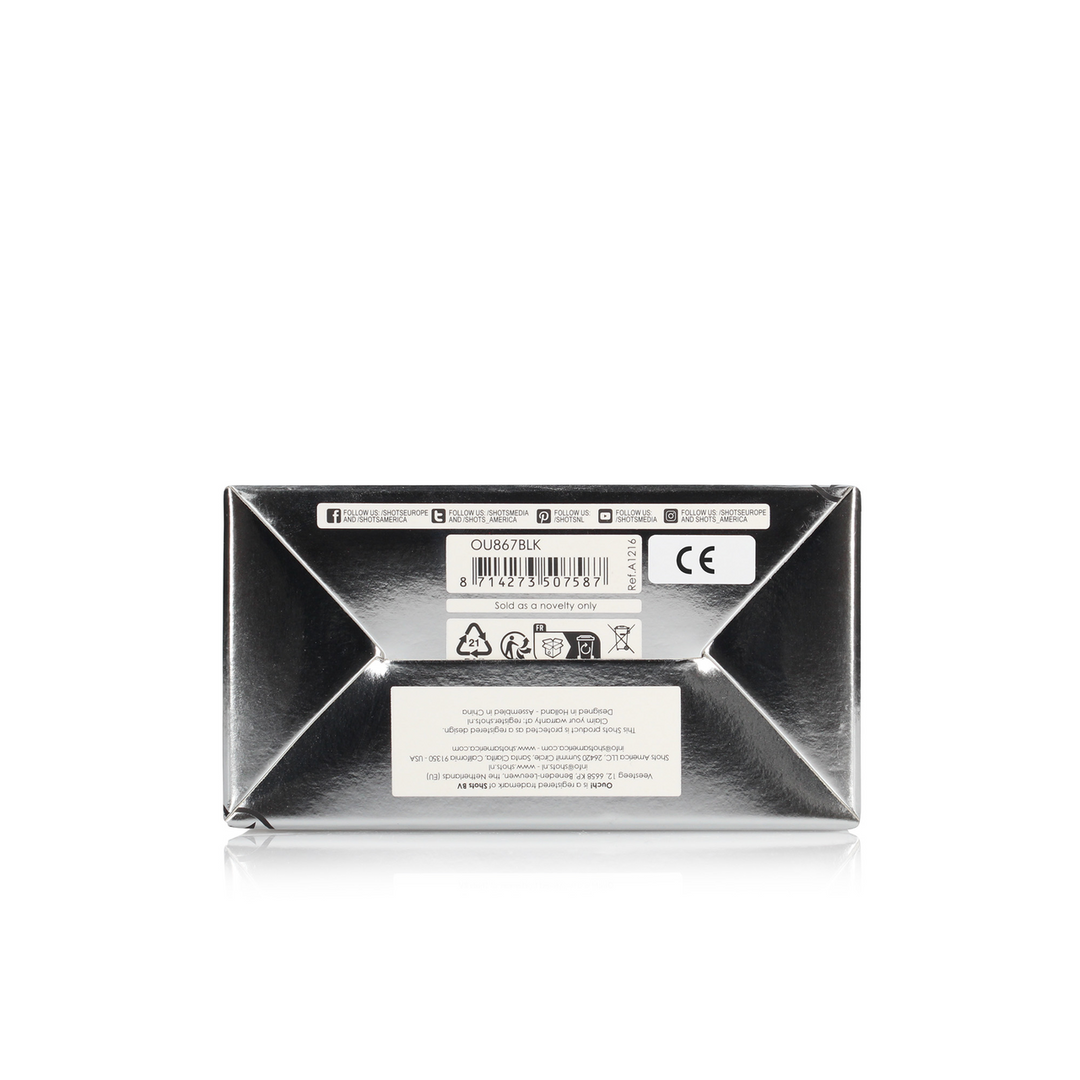 Vibrierender Strap-On 15 cm – 10 Geschwindigkeiten Schwarz Silikon