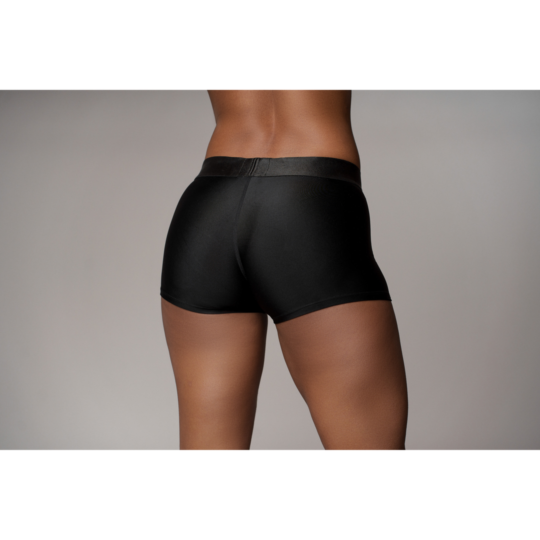 Vibrerende Strap-on Boxer M/L Zwart | Comfort & Sensatie