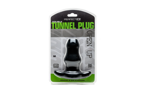 Dubbele Tunnelplug M 12 cm – Innovatief & Comfortabel Plezier
