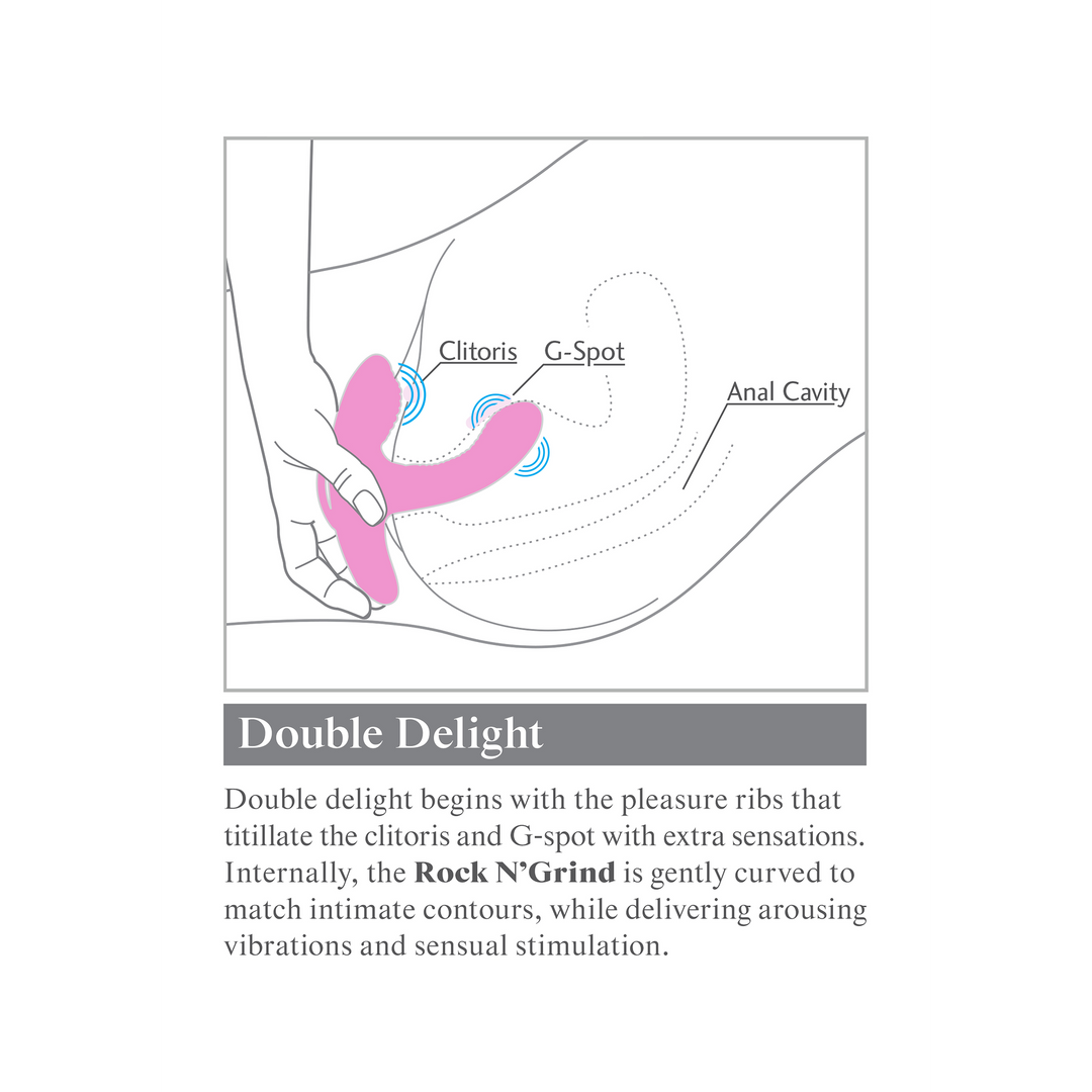 Rock N' Grind Clitoris & G-spot Stimulator | 3x Pleasure