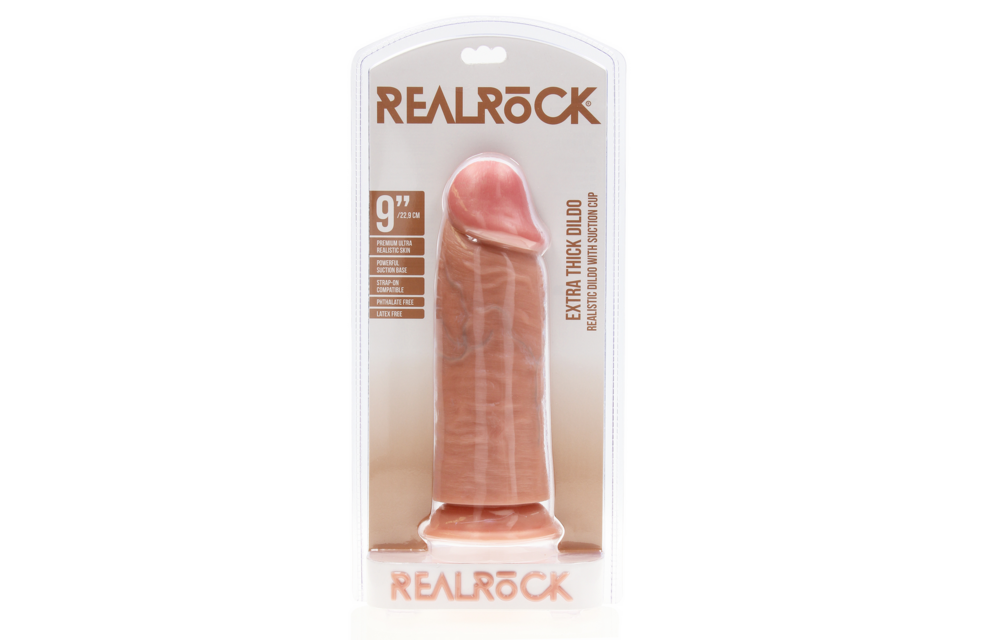 Extra Thick Straight without Balls 9 / 23 cm - Flesh