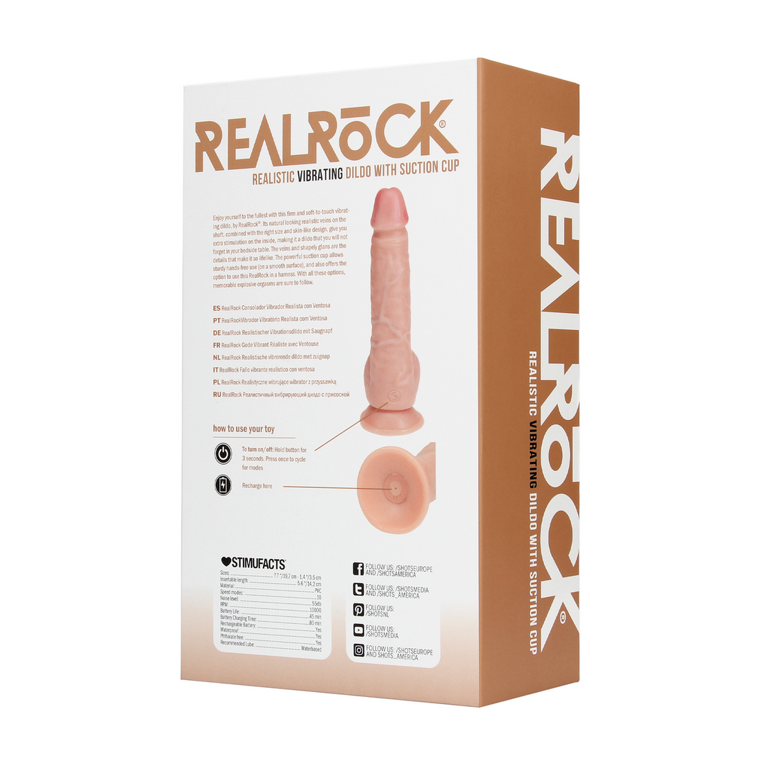 RealRock Vibrerende Dildo 19,7 cm – Intens Genot & Realistisch