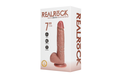 RealRock® Vibrierender Dildo 19,7 cm – Realistisch & Kraftvoll