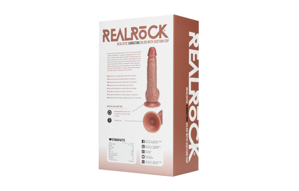 RealRock® Vibrating Dildo 19.7 cm – Realistic & Powerful
