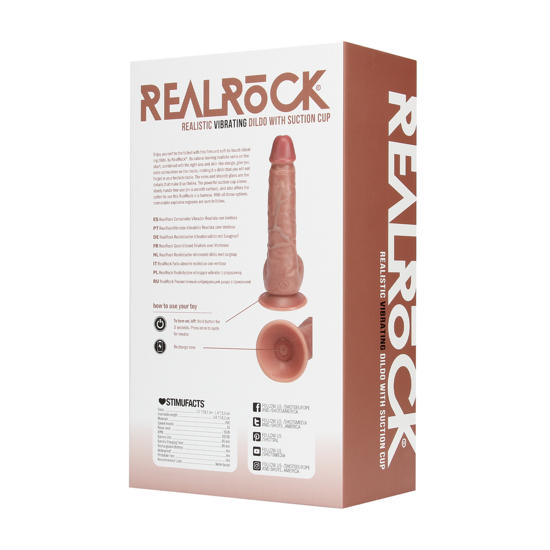 RealRock® Vibrating Dildo 19.7 cm – Realistic & Powerful