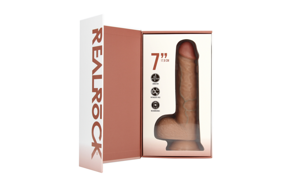 RealRock® Vibrierender Dildo 19,7 cm – Realistisch & Kraftvoll