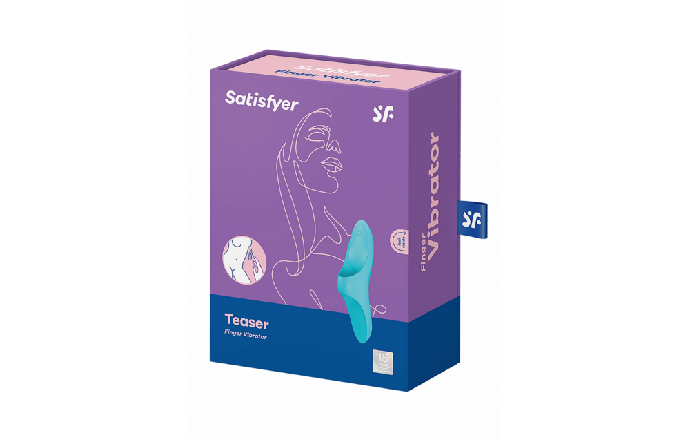 Teaser Finger Vibrator Light Blue – Intense Pleasure & USB Rechargeable