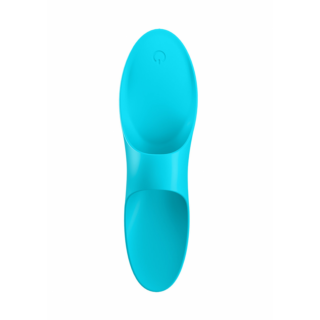 Teaser Vinger Vibrator Lichtblauw – Intens Plezier & USB-oplaadbaar