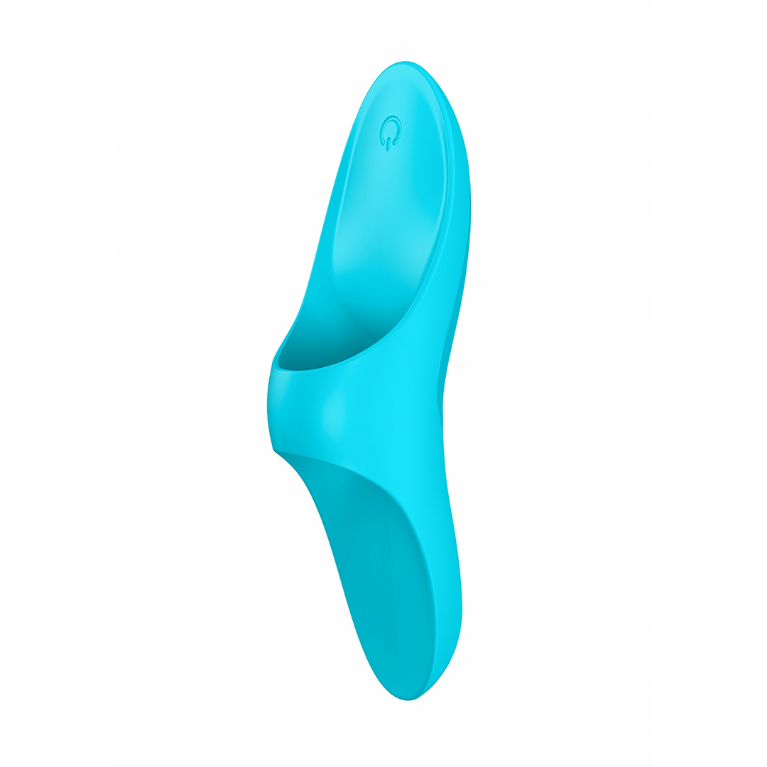 Teaser Vinger Vibrator Lichtblauw – Intens Plezier & USB-oplaadbaar