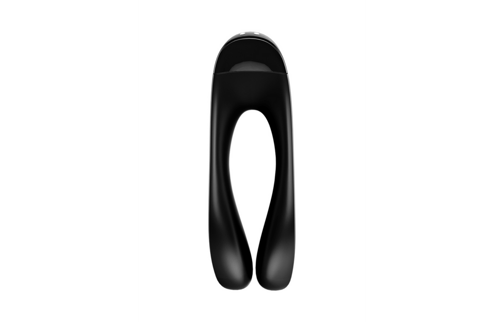 Candy Cane Fingervibrator Schwarz – Kraftvolles & kompaktes Vergnügen