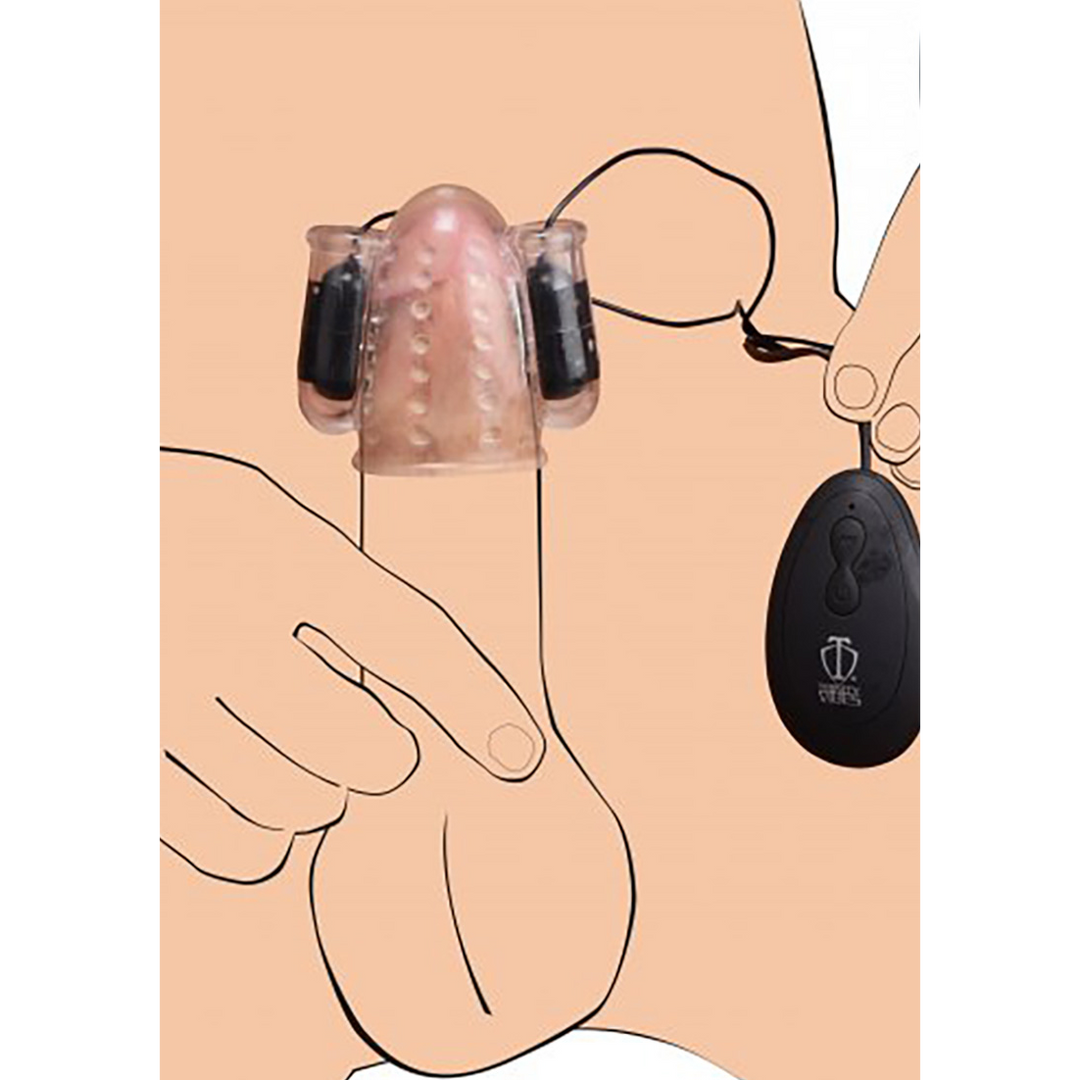 Deluxe Dubbele Vibrerende Hoofdprikkel | Intense Sensatie