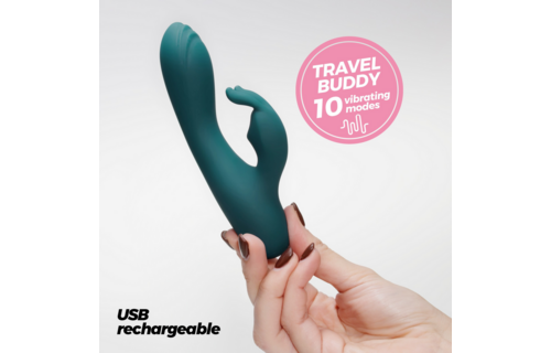 Lola Mini Konijn Vibrator Smaragd – Krachtig & Stil