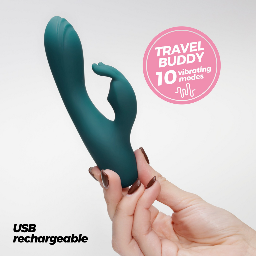 Lola - Mini Rabbit Vibrator - Smaragd