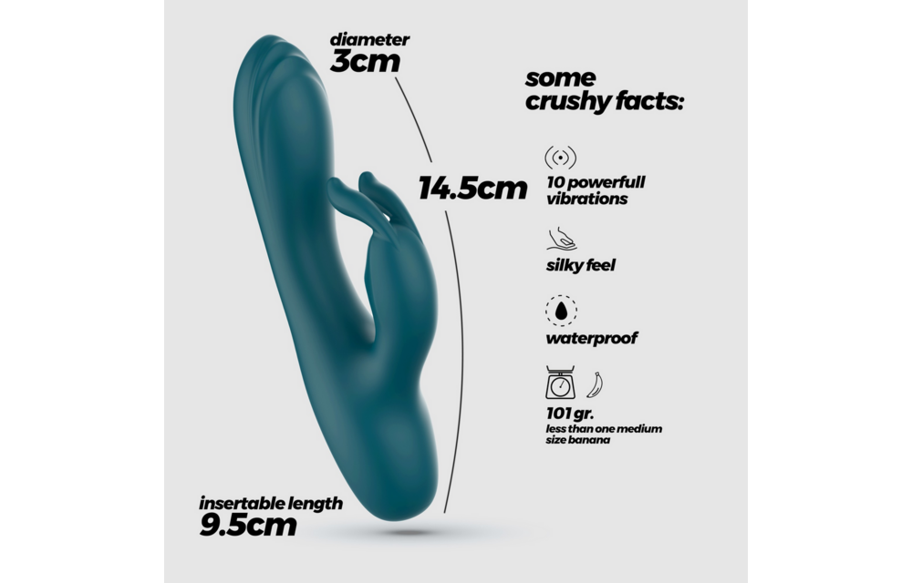 Lola - Mini Rabbit Vibrator - Smaragd