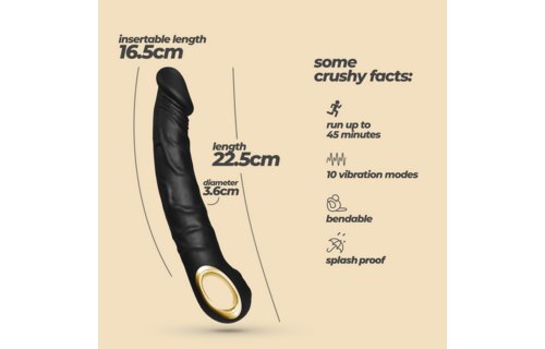 Buy Magnus Bend Black Flexible Realistic Vibrator
