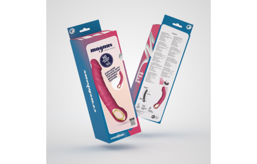 Magnus Bend rosa flexibler Vibrator | Realistisch & leistungsstark