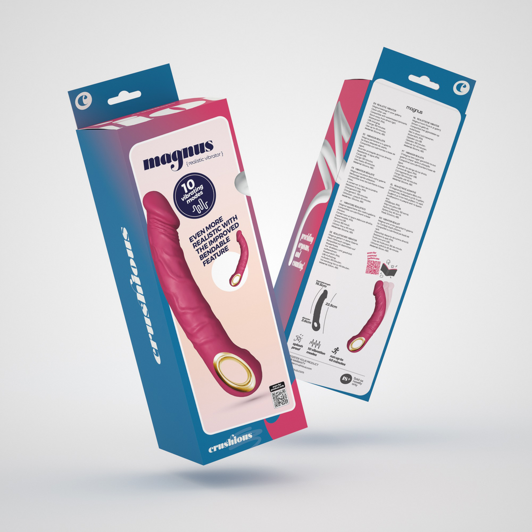 Magnus Bend rosa flexibler Vibrator | Realistisch & leistungsstark