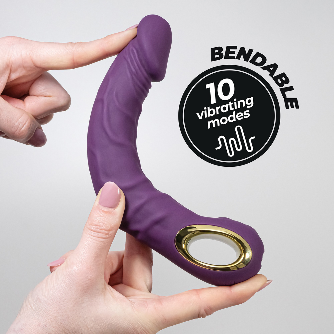 Magnus Bend Vibrator lila | 10 leistungsstarke Modi, flexibel