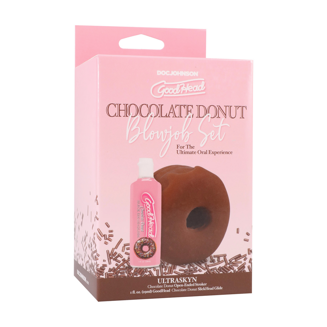 Chocolade Donut Set - Zacht, Realistisch & Verleidelijk