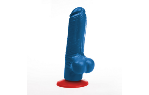 ✊Fuck & Fist Tyr M – Realistischer Dildo mit Hoden – 5,1 / 13 cm – Blau