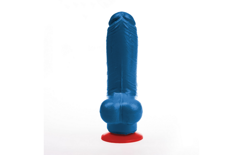 Tyr M - Realistic Dildo with Balls - 5.1 / 13 cm - Blue