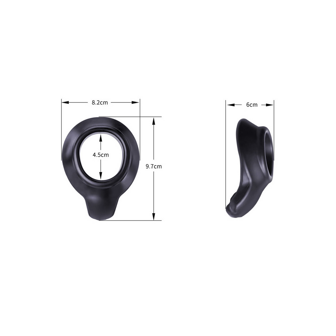 Cock Armor Regular - Comfortabele, Zwarte Plastic Cockring