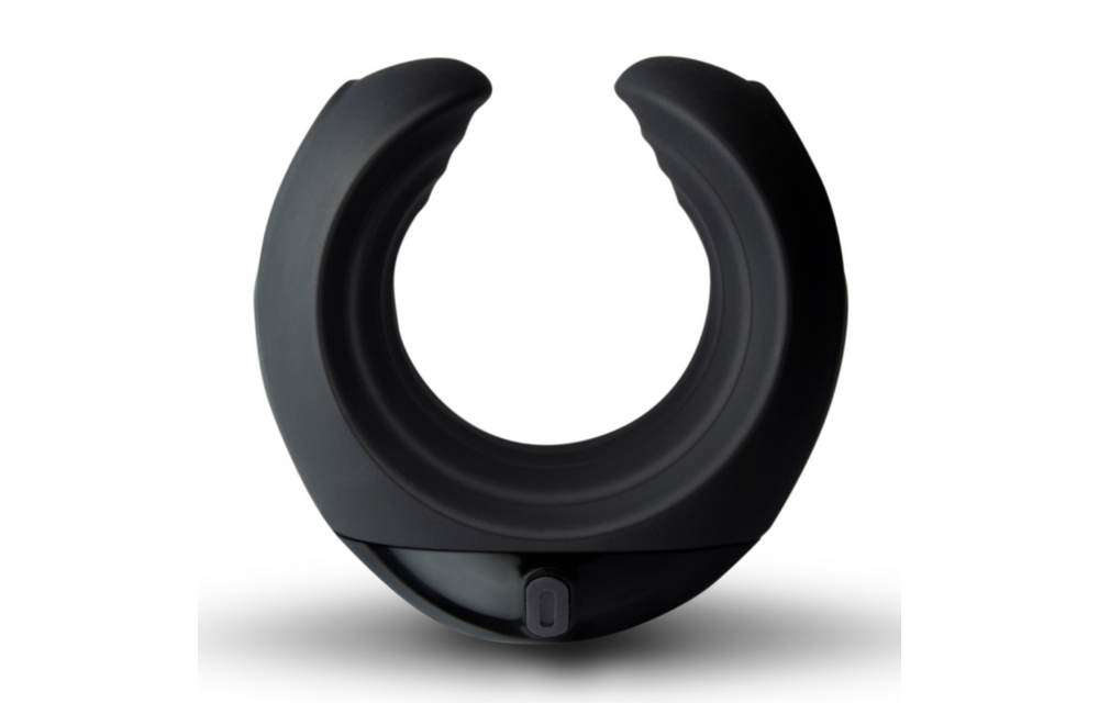 Echo Vibrating C-shaped Masturbator - Power & Comfort Black
