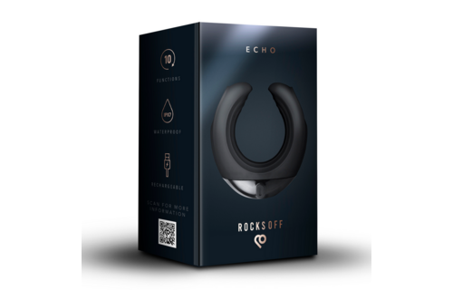 Echo Vibrerende C-vormige Masturbator - Kracht & Comfort Zwart