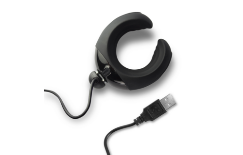 Echo - Vibrating C-Shape Masturbator - Black
