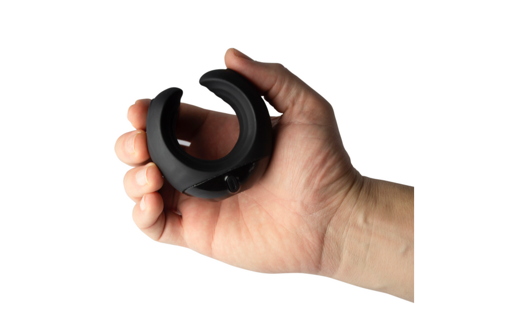 Echo - Vibrating C-Shape Masturbator - Black