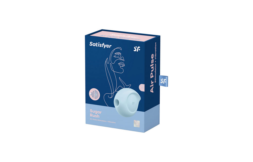Sugar Rush Blue - Air Pulse Stimulator with 132 Sensations