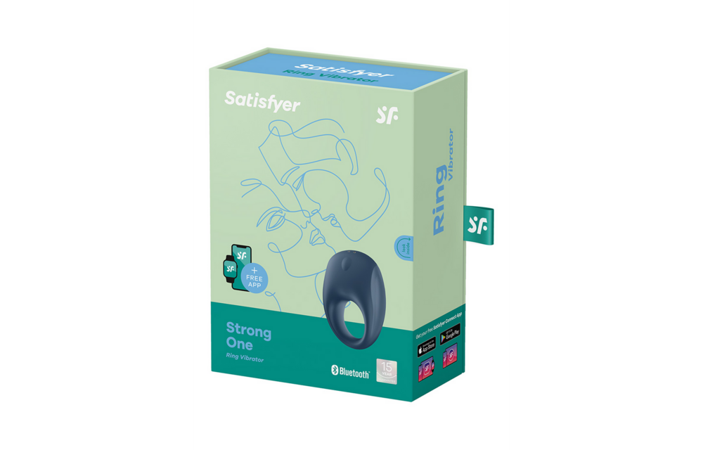 Strong One Blue Vibrating Cock Ring – Long-lasting Pleasure