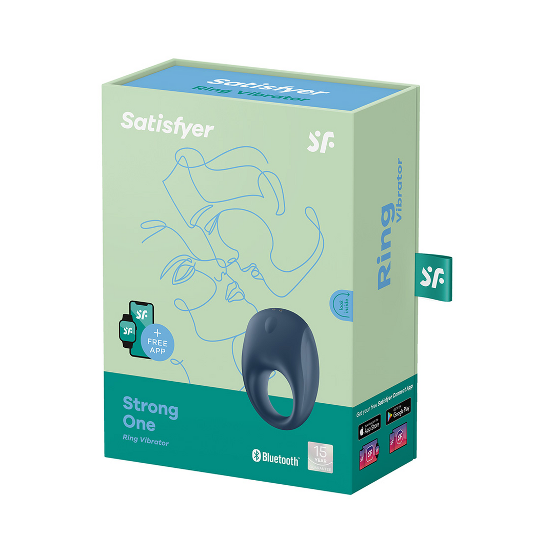 Strong One Blue Vibrating Cock Ring – Long-lasting Pleasure