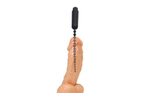 Dunkler Stab - Vibrating Utheral Sound mit Perlen