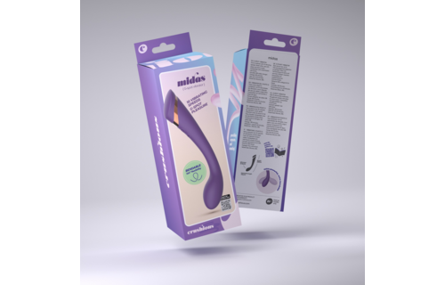 Midas Buigbare G-Spot Stimulator Paars – Intens Genot
