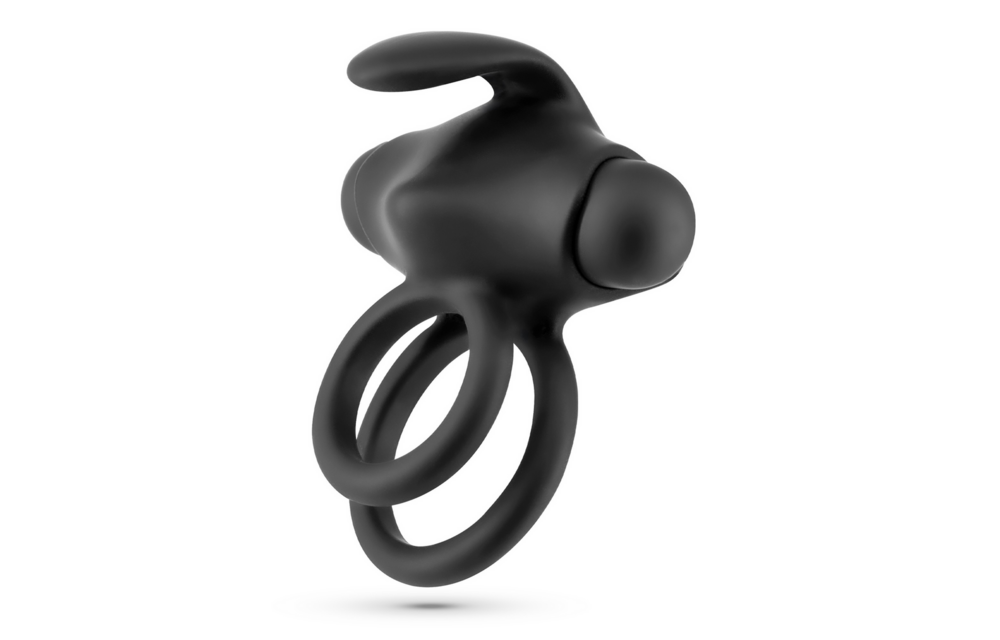 Thumper Doppelt vibrierender Cockring Schwarz mit Fernbedienung