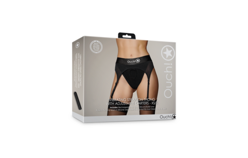 Vibrerende Strap-on Thong XS/S Zwart | Comfort & Stijl